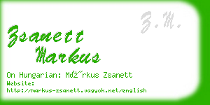 zsanett markus business card